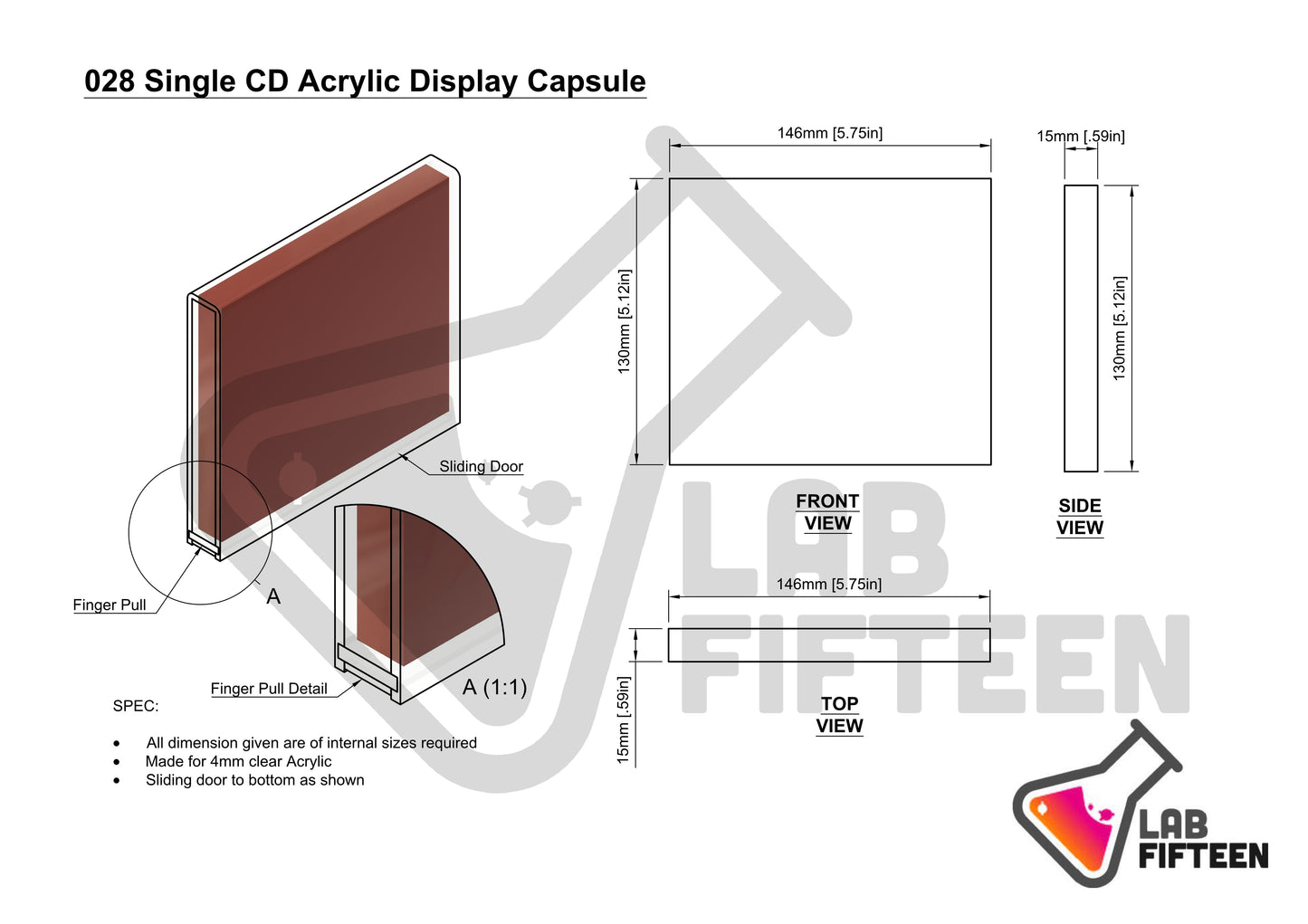 CD Album Single - Display Capsule