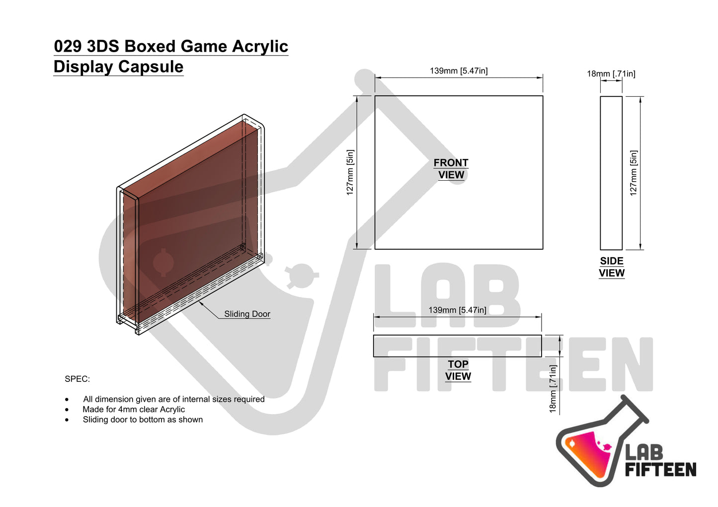 Nintendo 3DS Game - Display Capsule