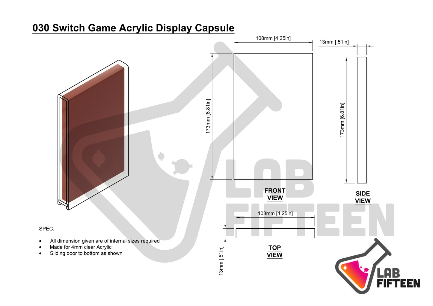 Nintendo Switch Game - Display Capsule