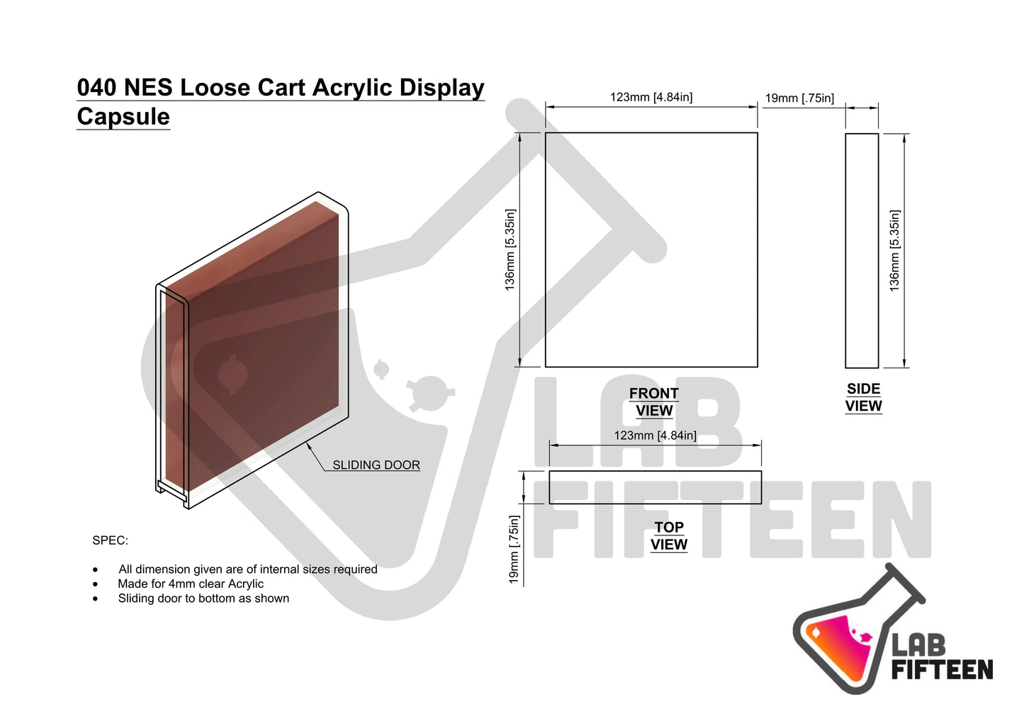 Nintendo NES Loose Cart - Display Capsule