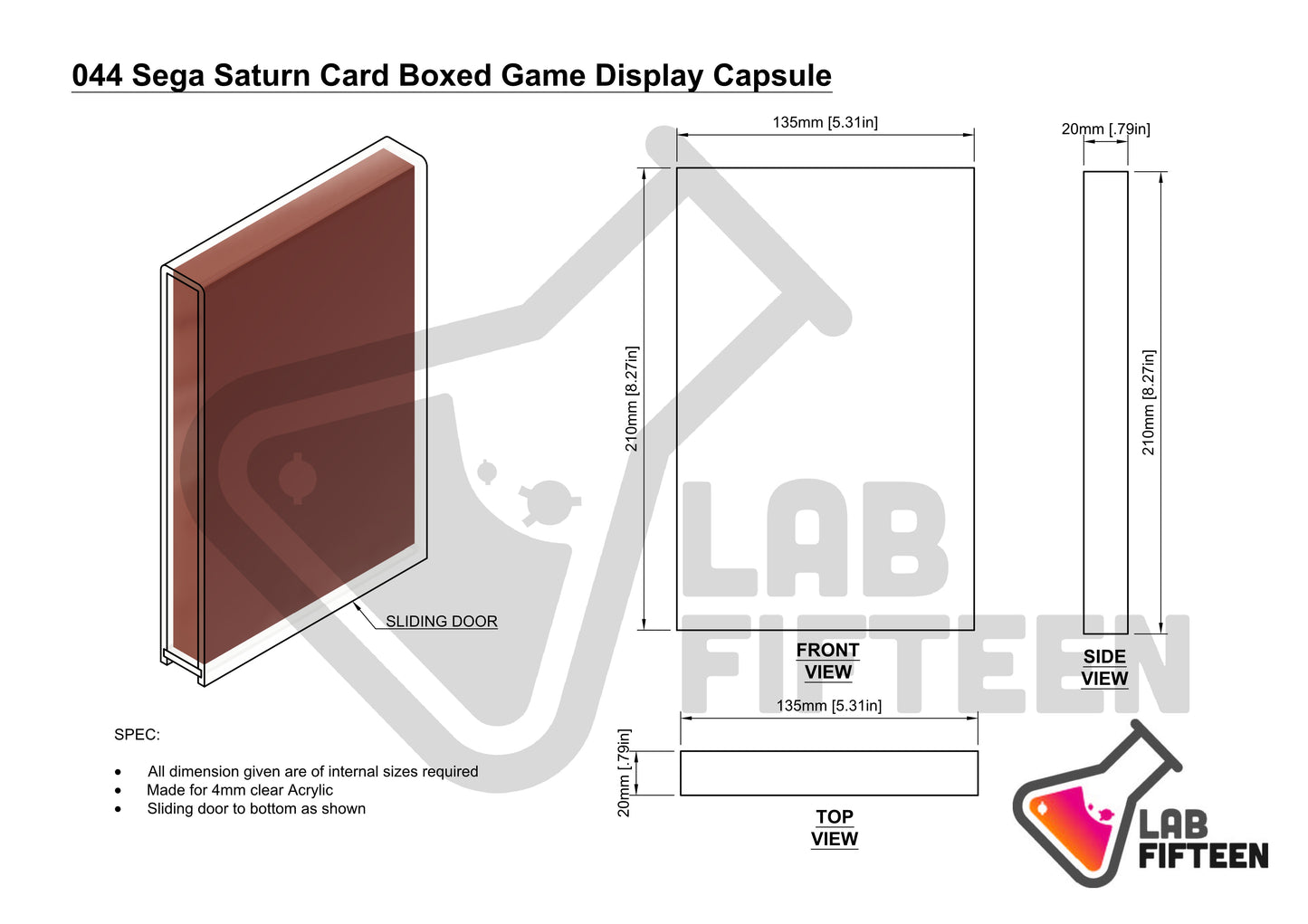 Sega Saturn boxed Game - Display Capsule