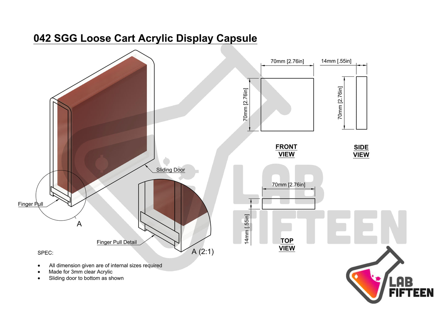 Sega Game Gear Loose Cart - Display Capsule