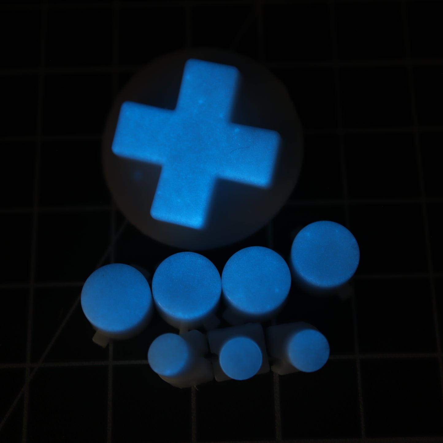 Analogue Pocket - Custom Button - GITD Blue