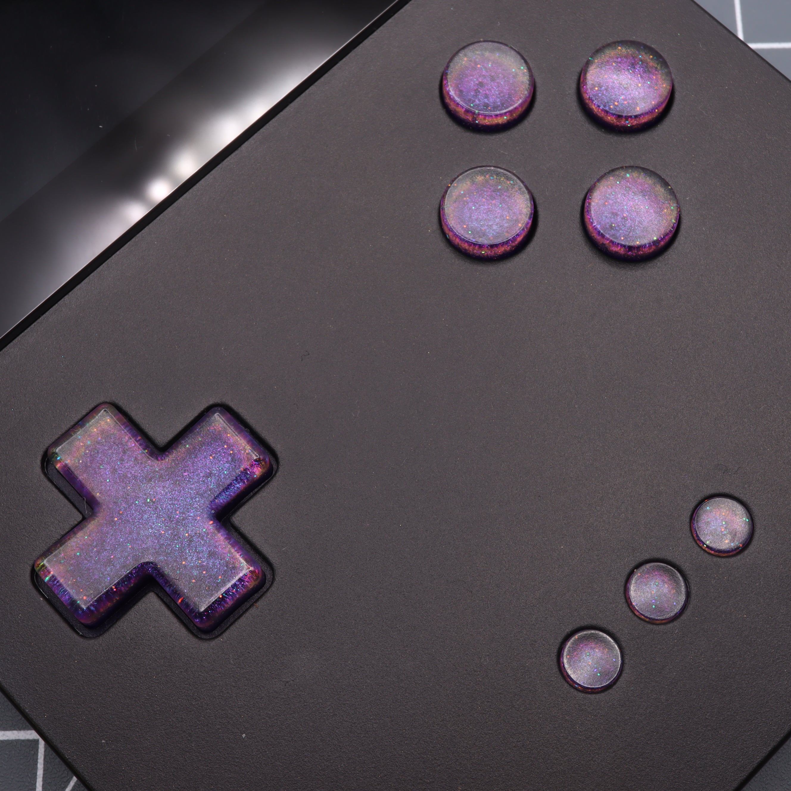 Cosmic Button Analogue Pocket - Custom Button - Cosmic Purple – Labfifteenco