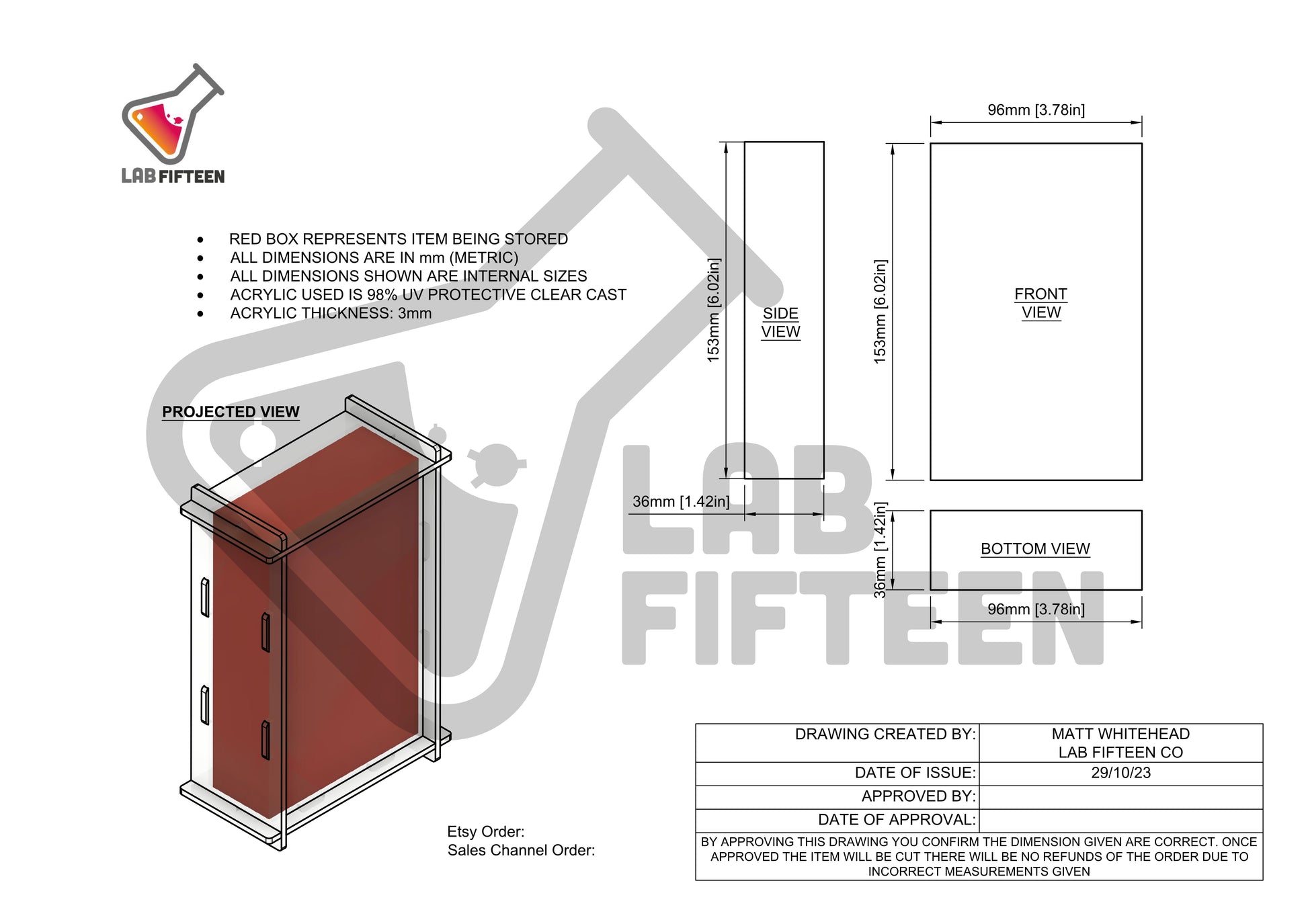 yugioh deck box dimensions Yu Gi Oh TCG Starter Deck Acrylic Display Case – Labfifteenco
