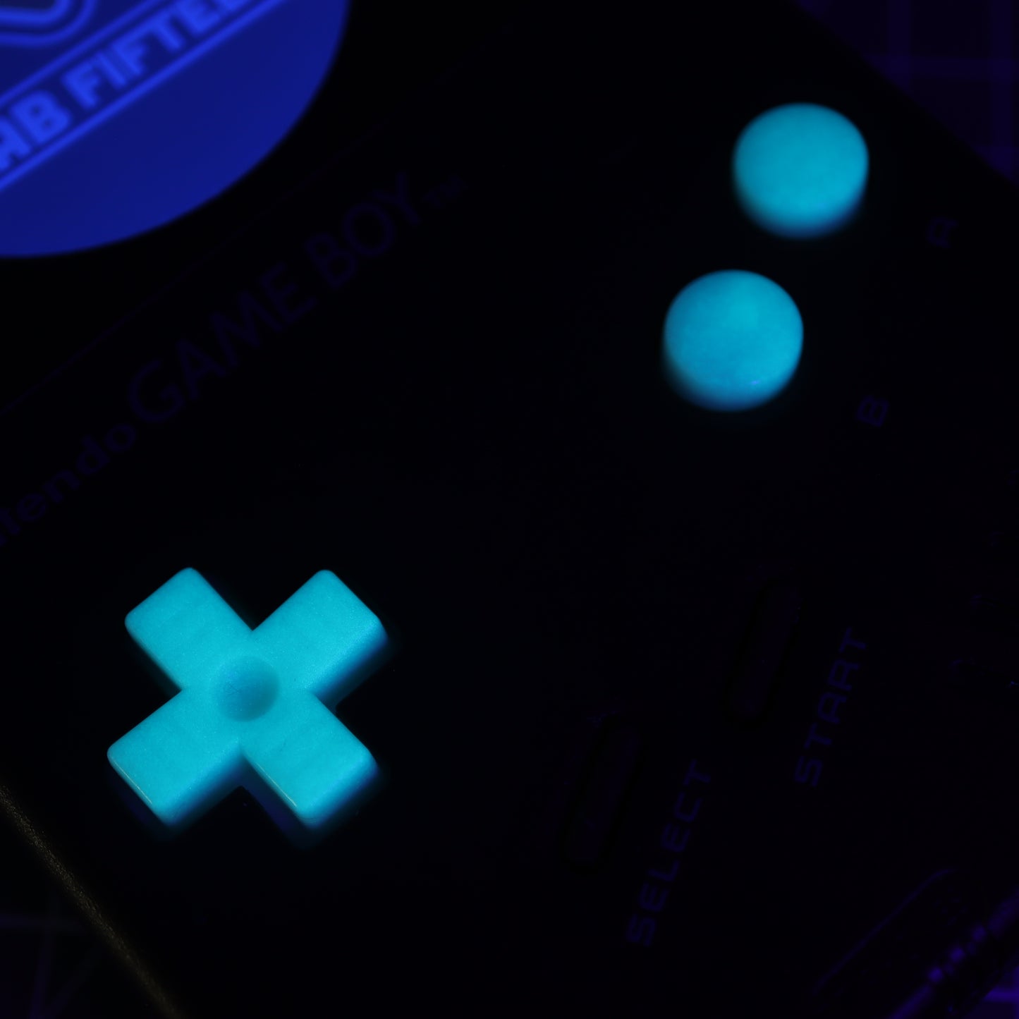 Game Boy DMG - Custom Button - GITD - Aqua
