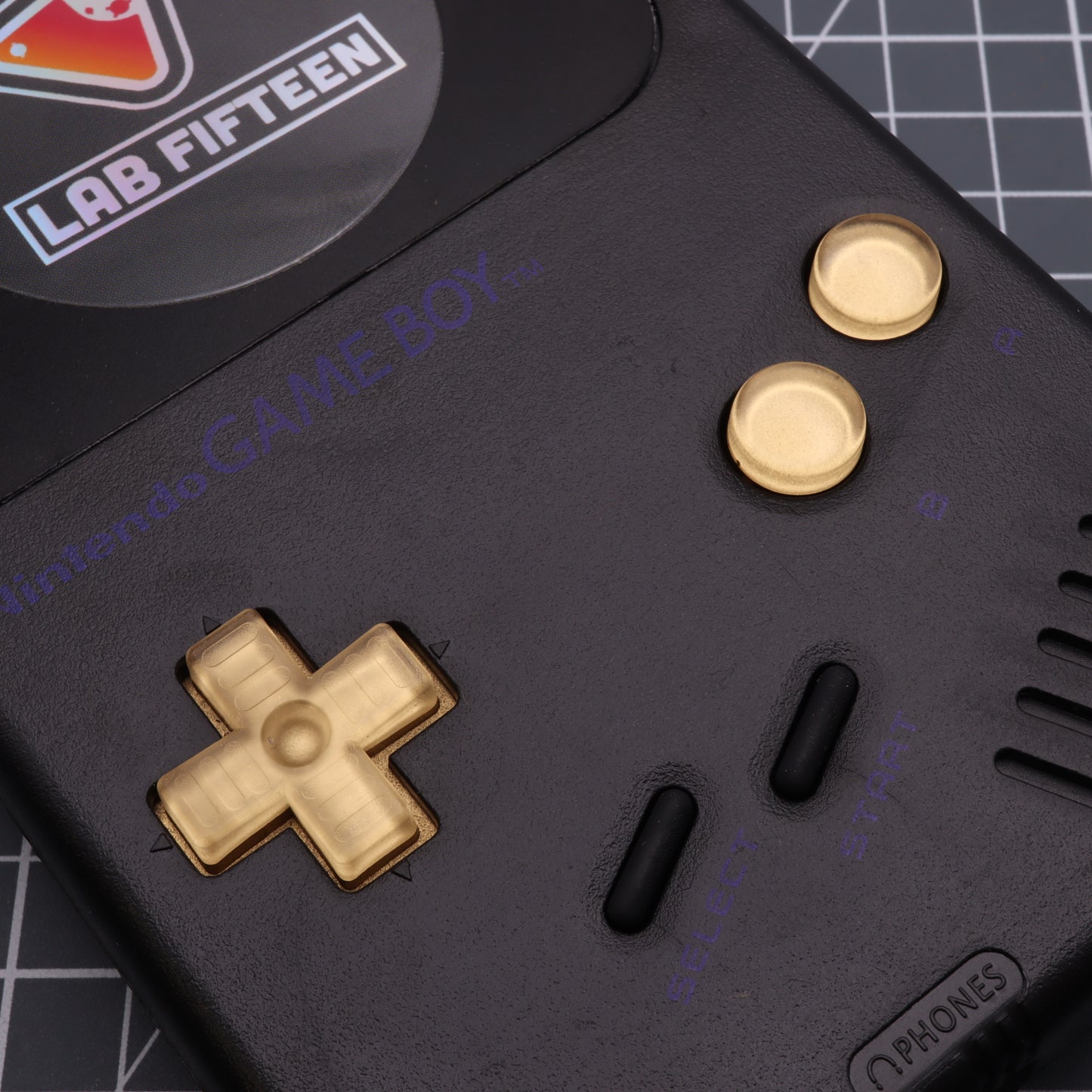 Game Boy DMG - Custom Button - Metallic Gold