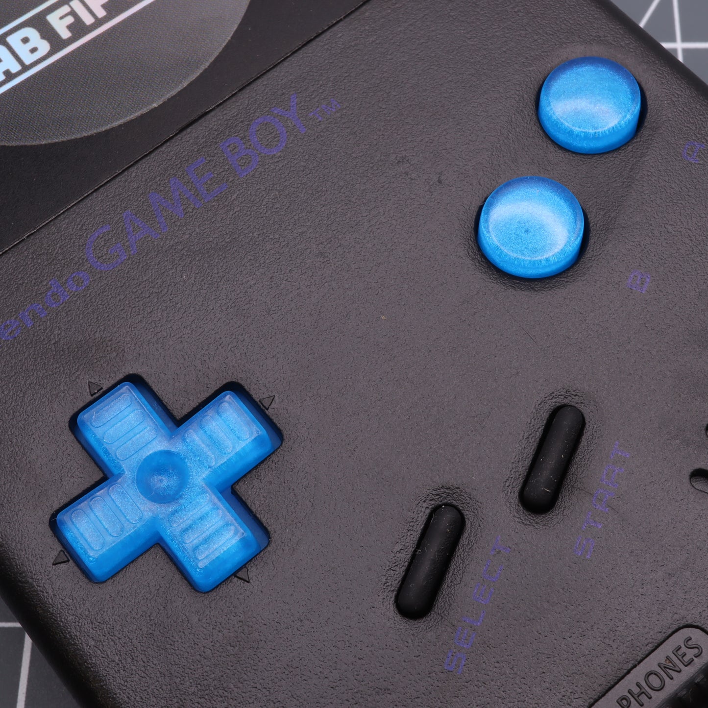 Game Boy DMG - Custom Button - Blueberry Candy