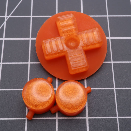 Game Boy DMG - Custom Button - Orange Candy