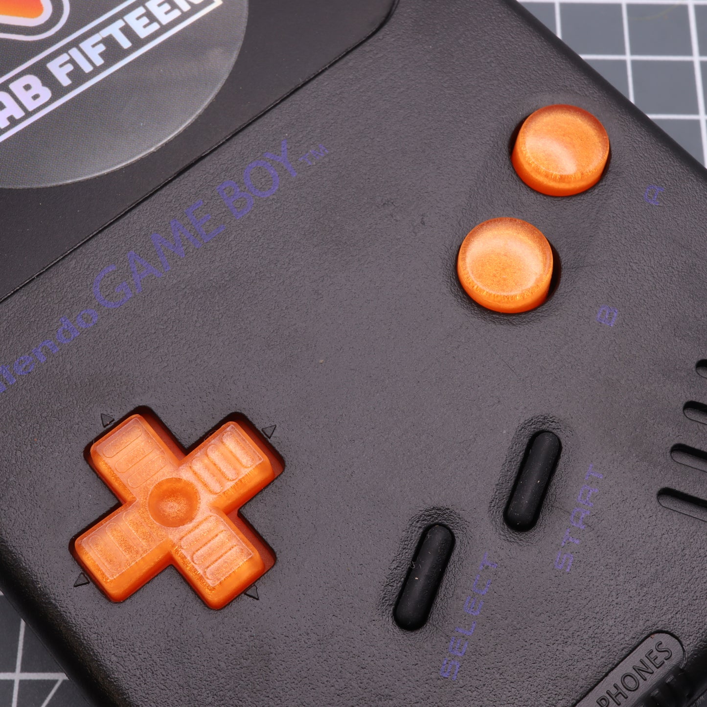 Game Boy DMG - Custom Button - Orange Candy