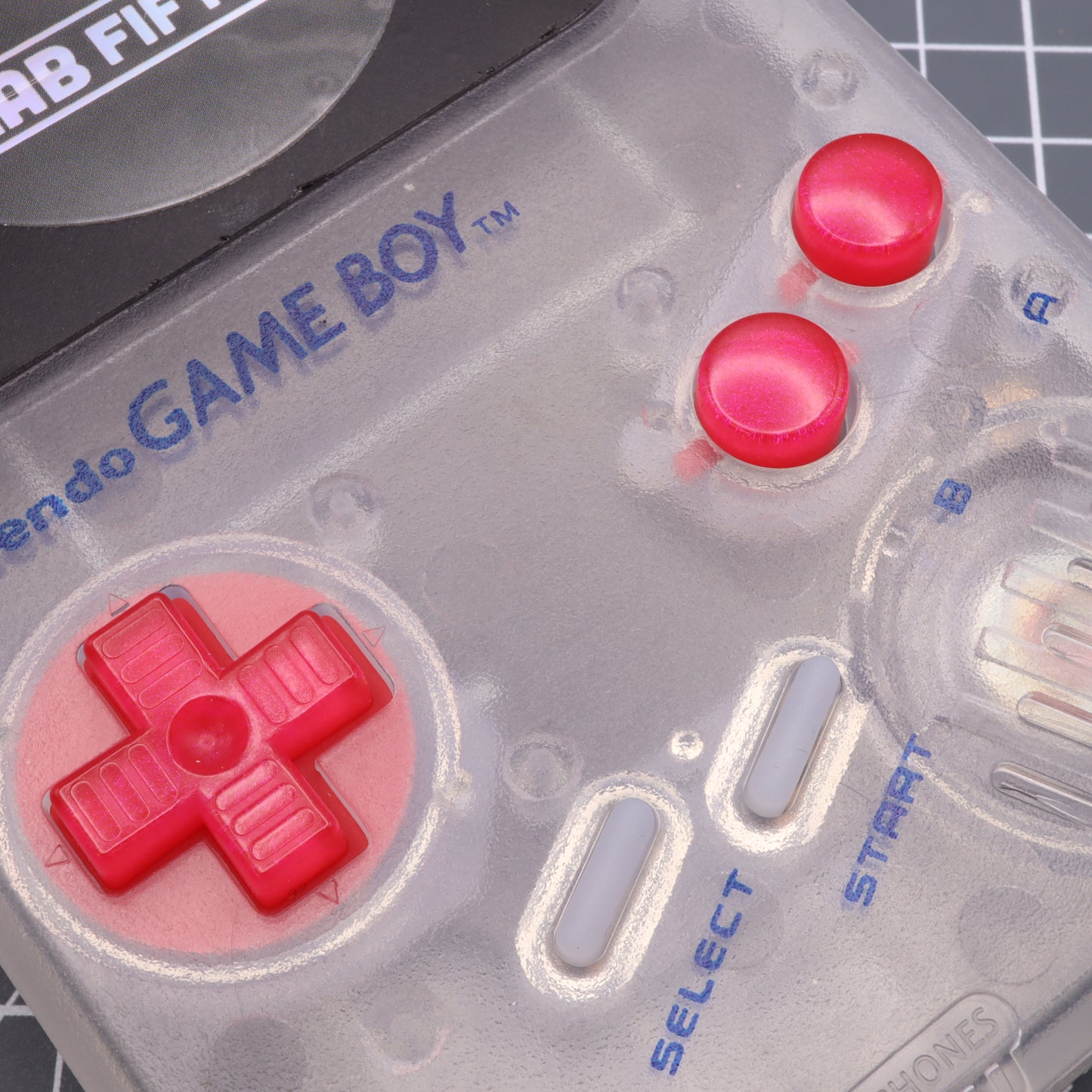 Game Boy DMG - Custom Button - Raspberry Candy