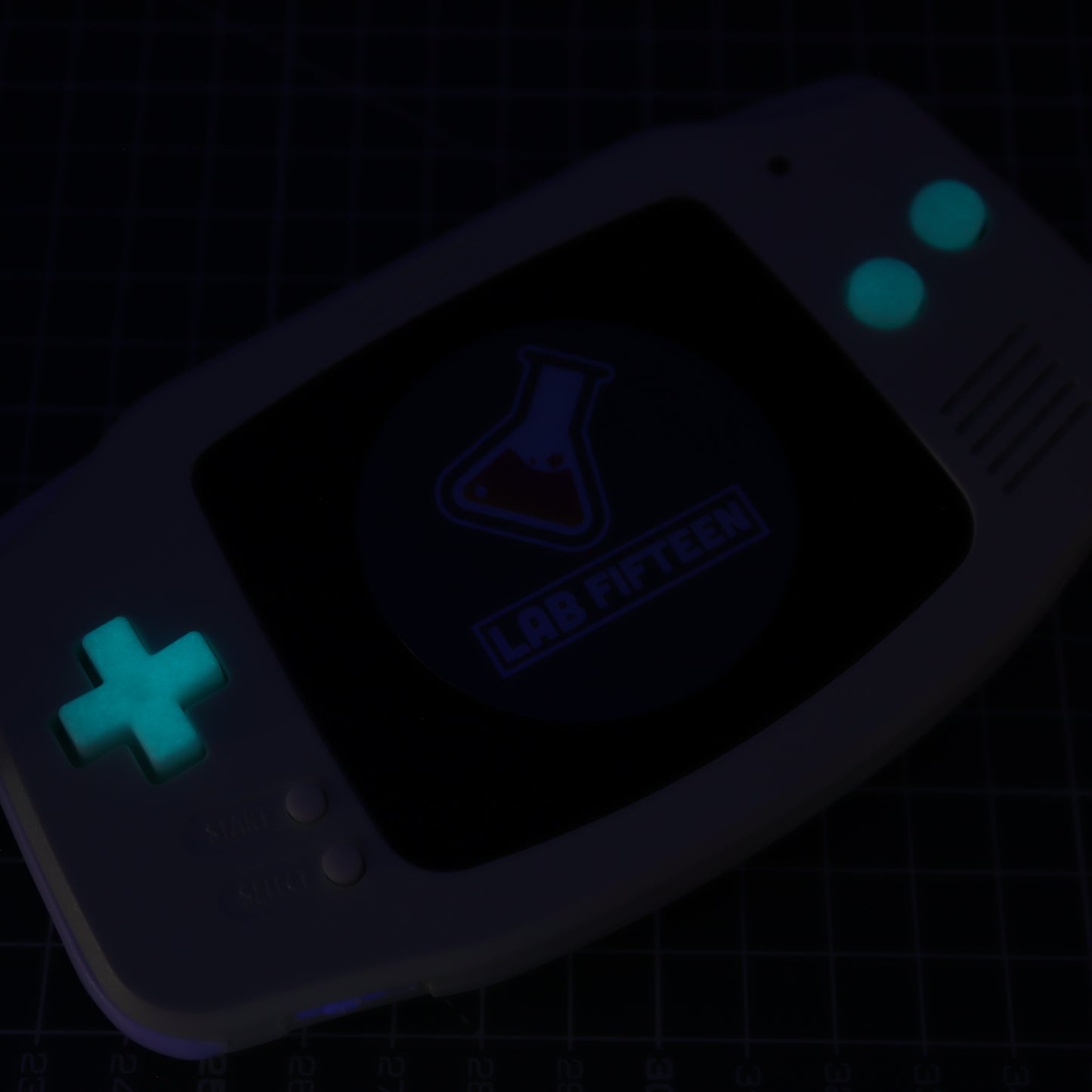 Game Boy Advance - Custom Button - GITD Aqua