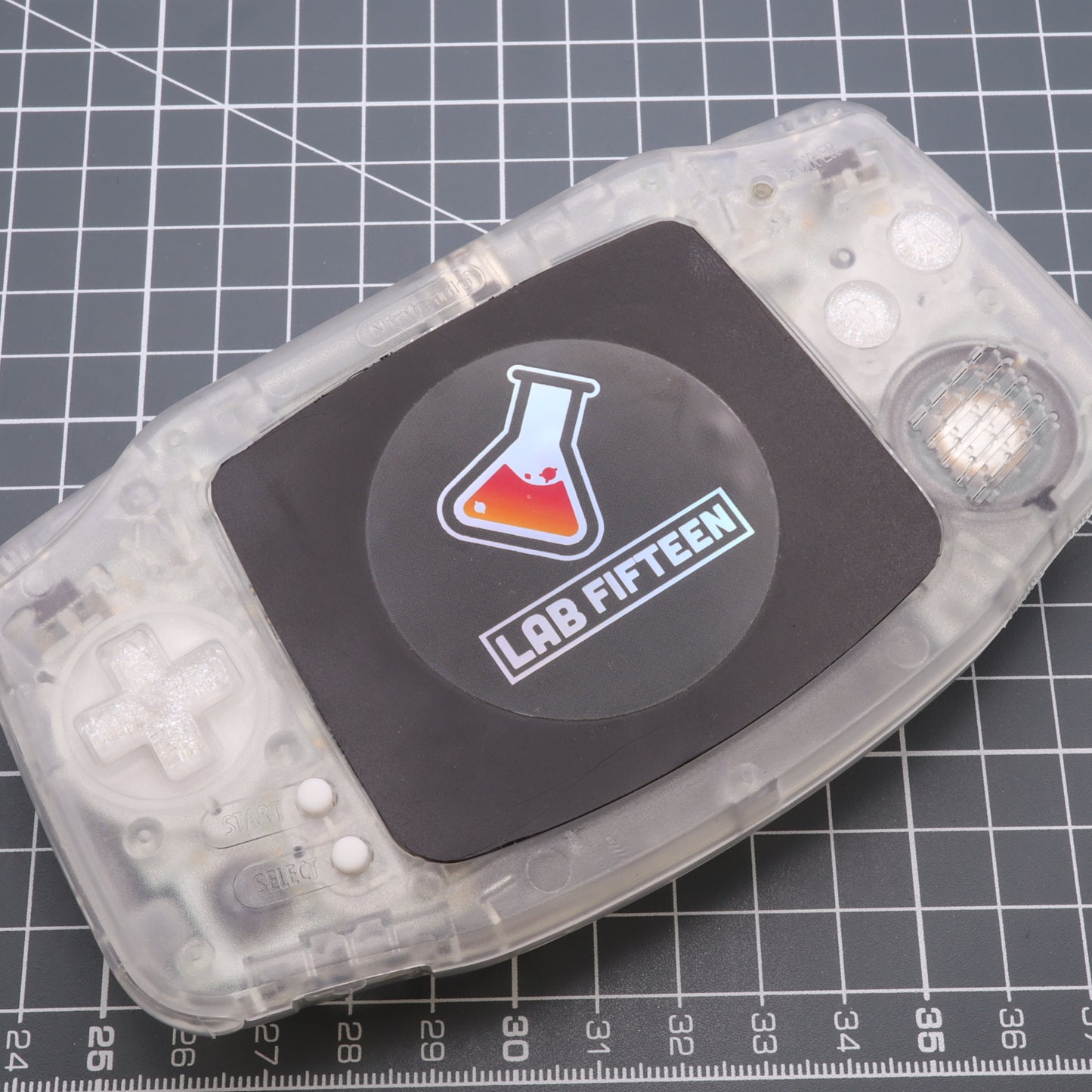 Game Boy Advance - Custom Buttons - White Pearl