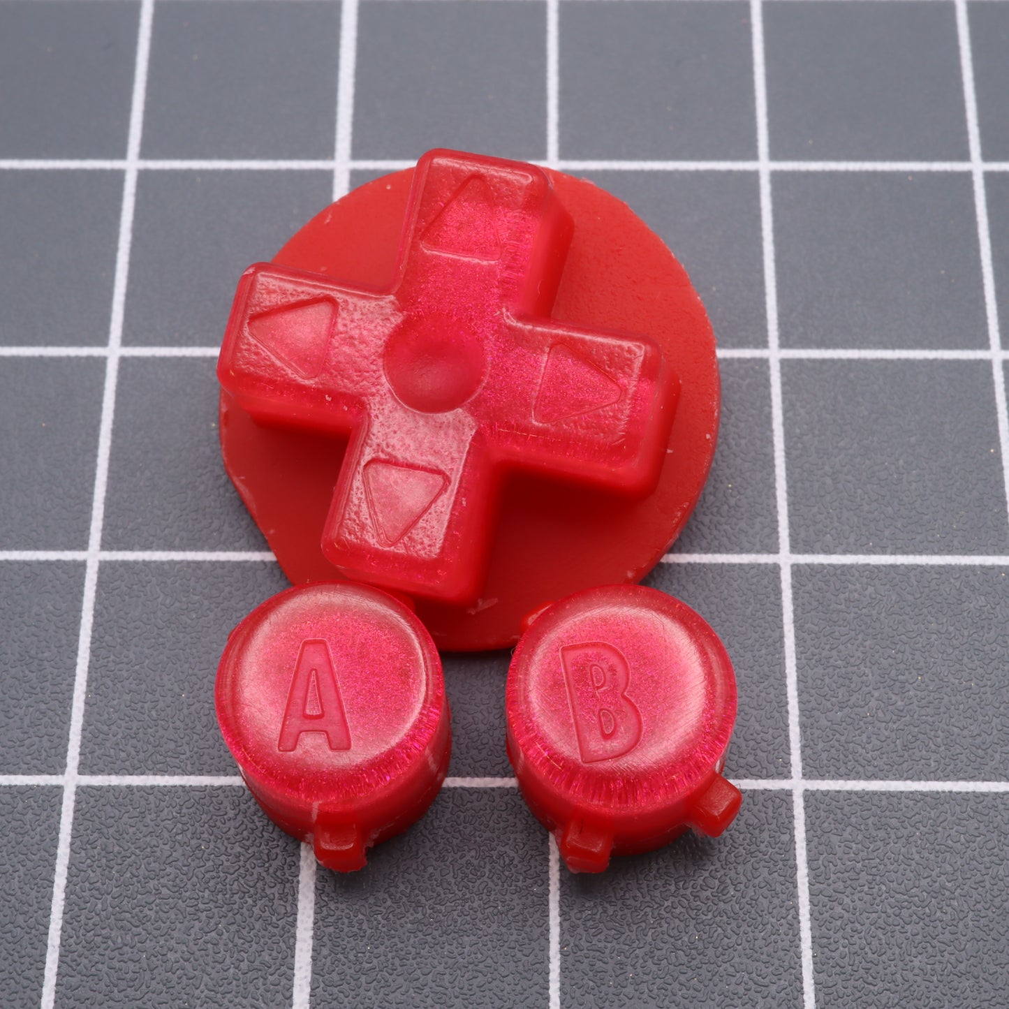 Game Boy Advance - Custom Button - Strawberry Candy