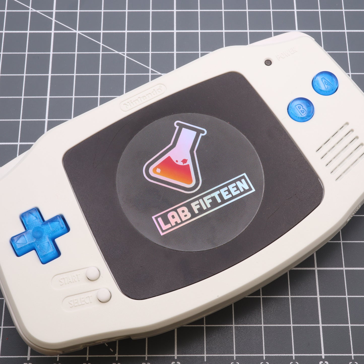Game Boy Advance - Custom Button - Blue Berry Candy