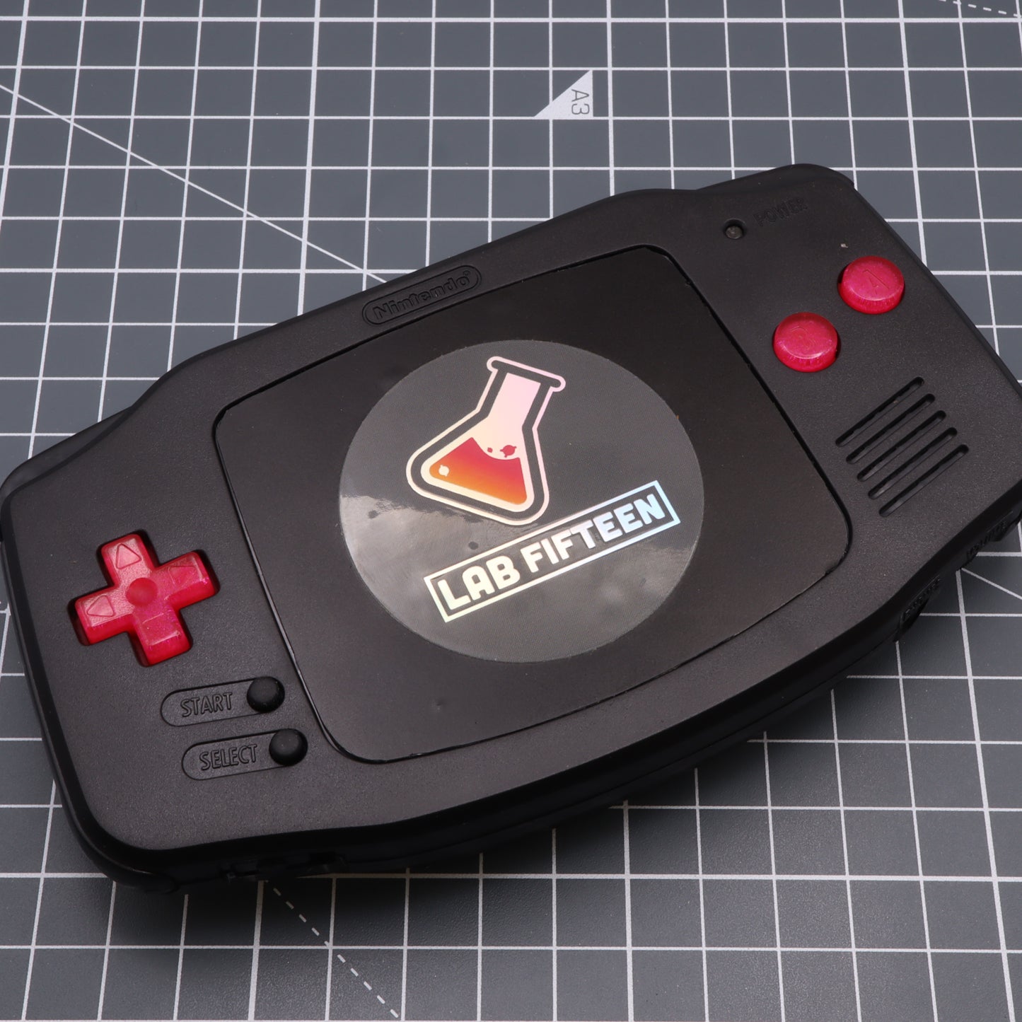 Game Boy Advance - Custom Buttons - Raspberry Candy