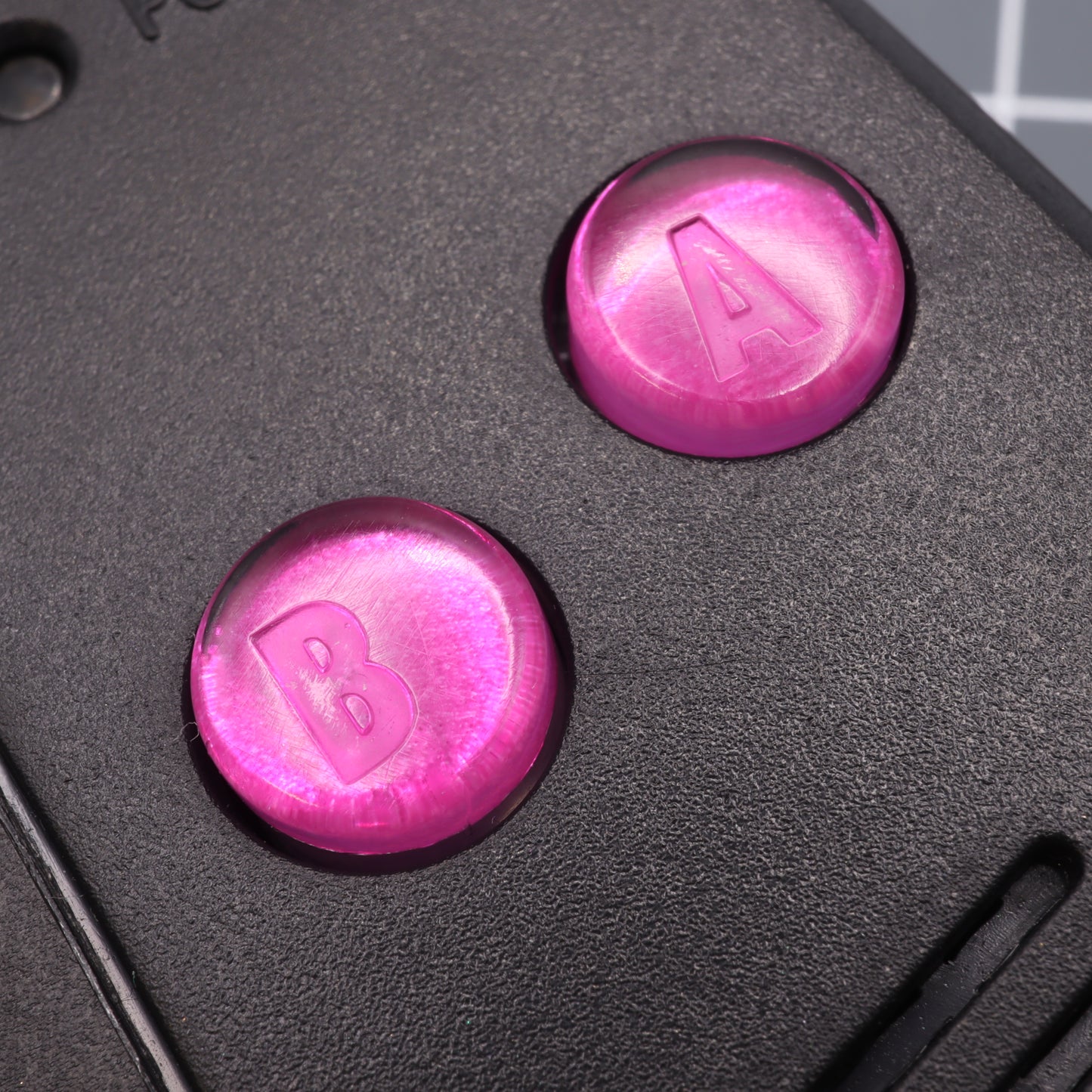 Game Boy Advance - Custom Buttons - Chrome Pink