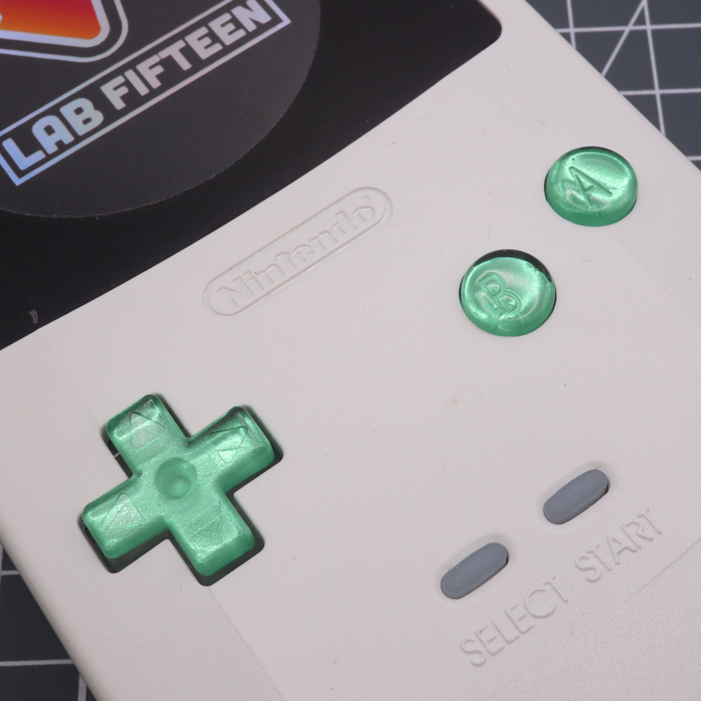 Visual Gameboy Buttons Game Boy Color - Custom Button - Chrome Green – Labfifteenco