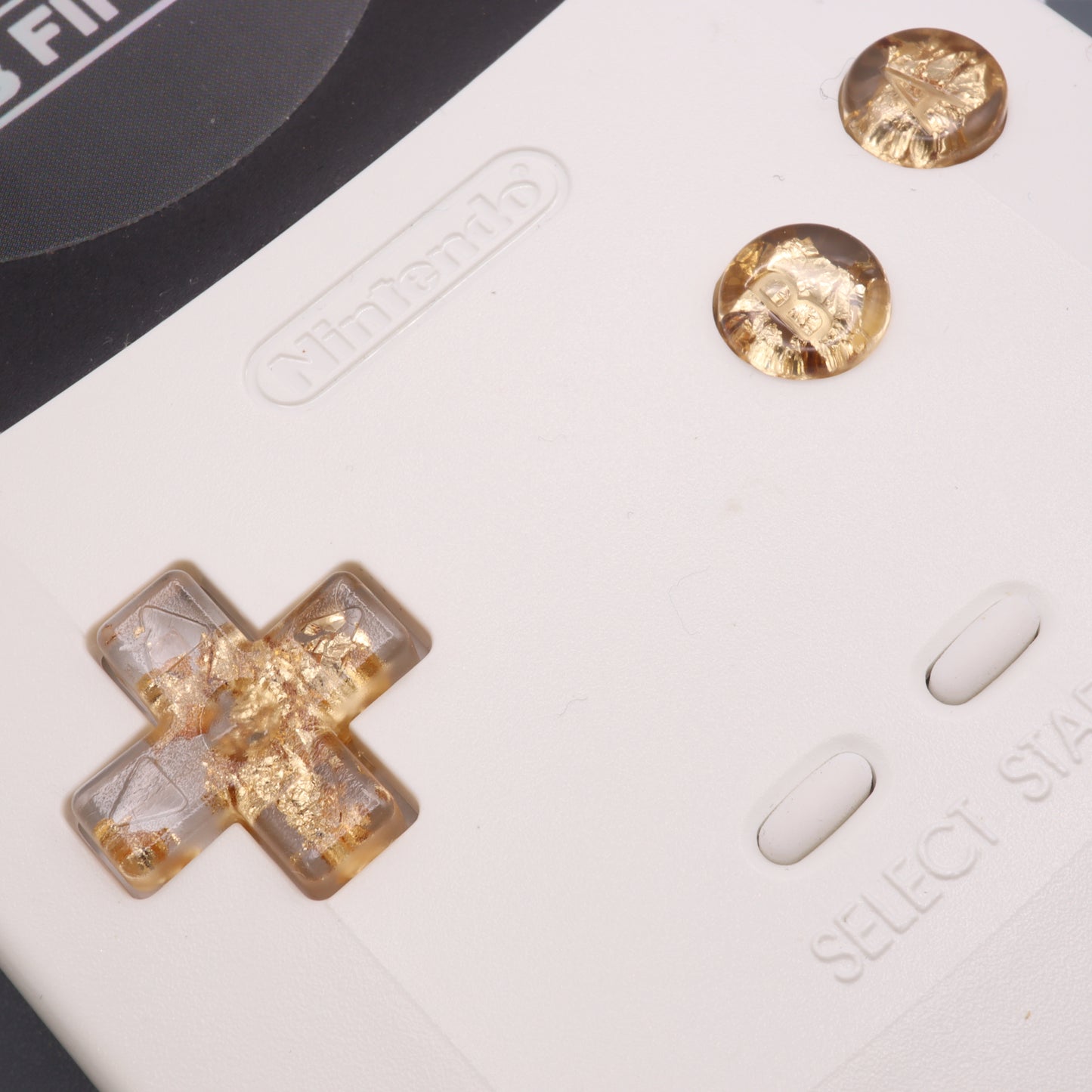 Game Boy Color - Custom Button - Gold Flake