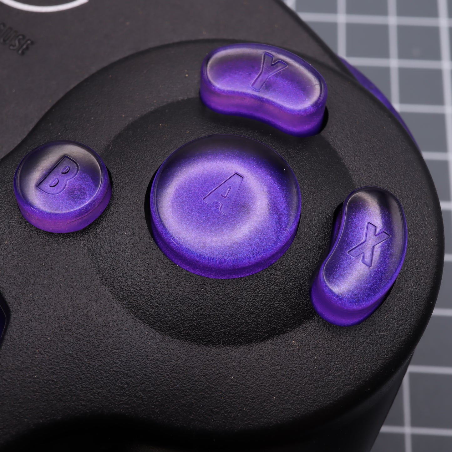 GameCube - Custom Button - Grape Candy