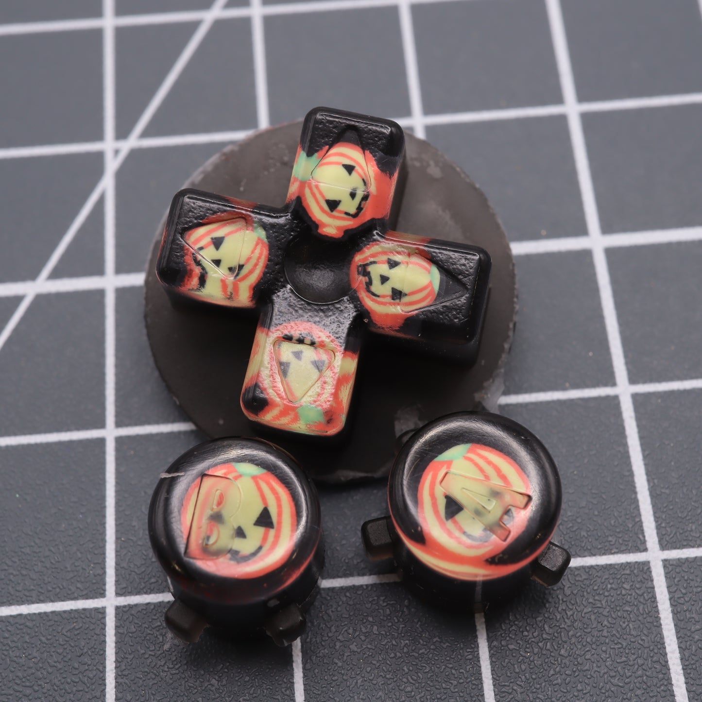 Game Boy Advance - Custom Button - Jack o'Lantern