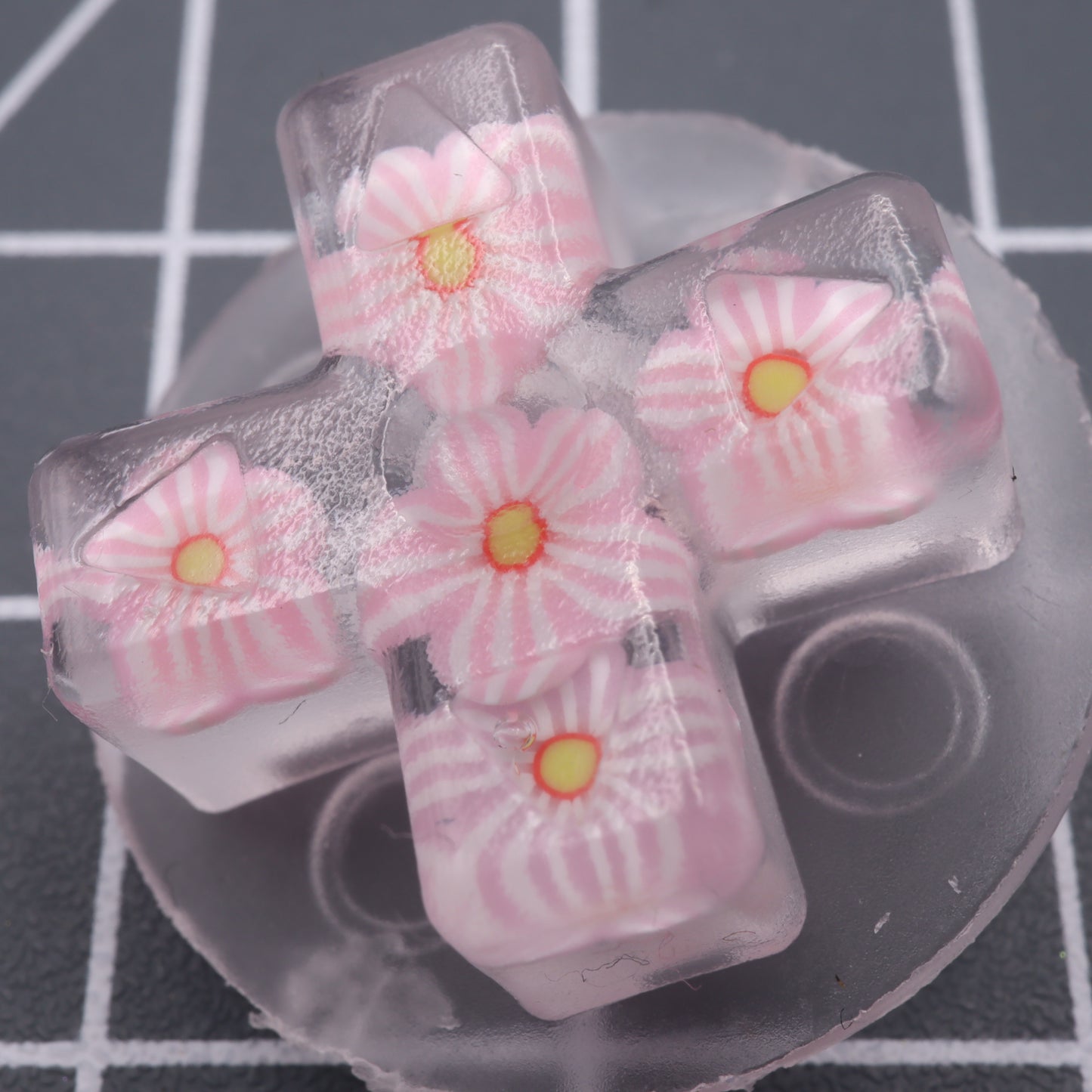 Game Boy Advance - Custom Buttons - Pink Blossom