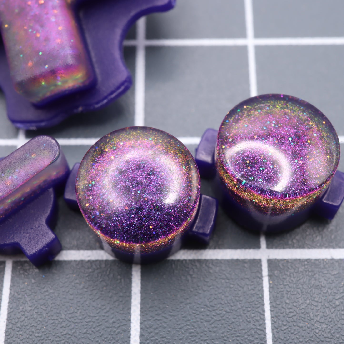 Modretro Chromatic - Custom Button - Cosmic Purple