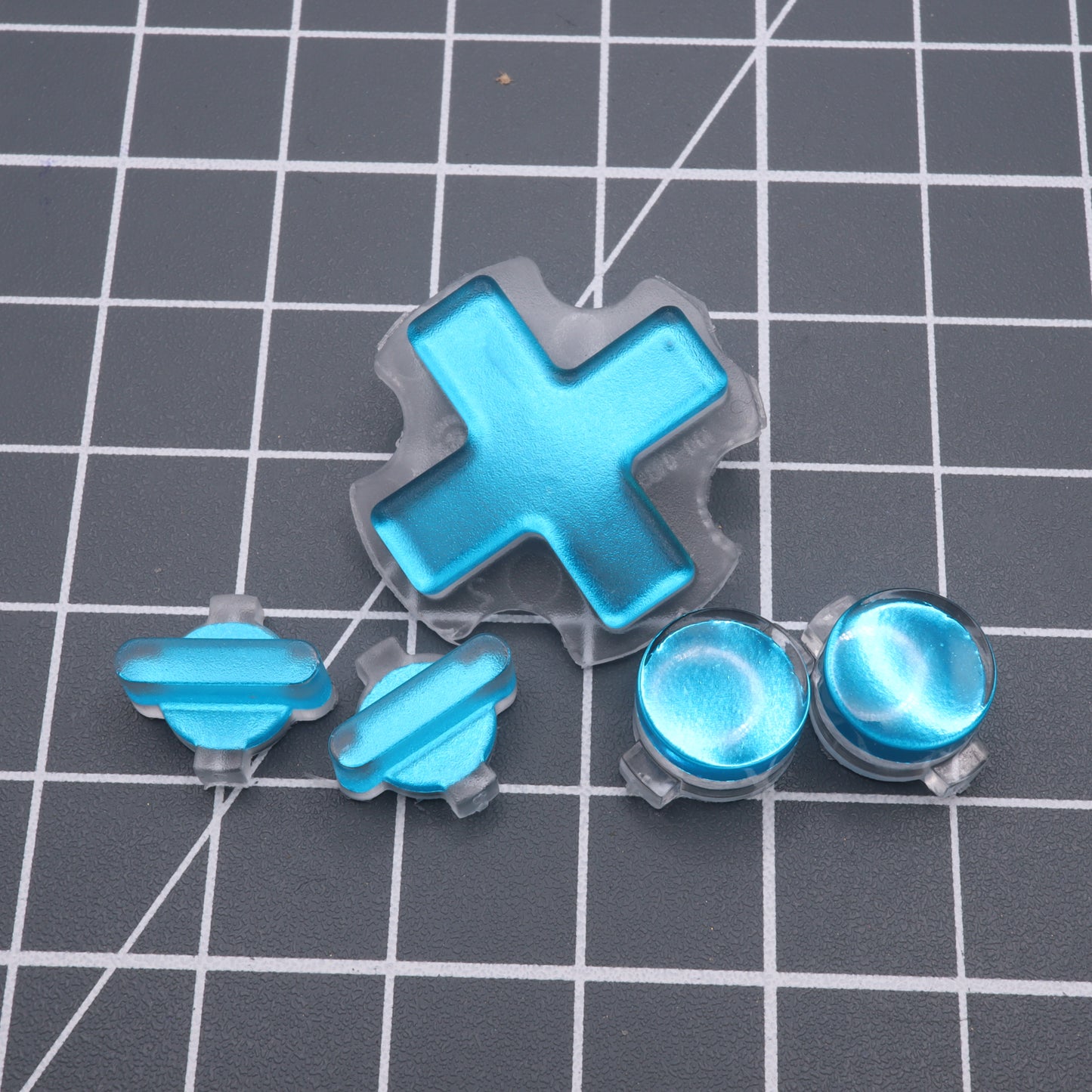 Modretro Chromatic - Custom Button - Chrome Blue