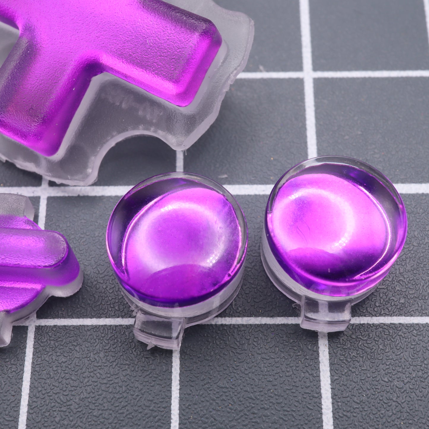 Modretro Chromatic - Custom Button - Chrome Purple