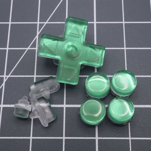 Miyoo Mini Plus - Custom Buttons - Chrome Green