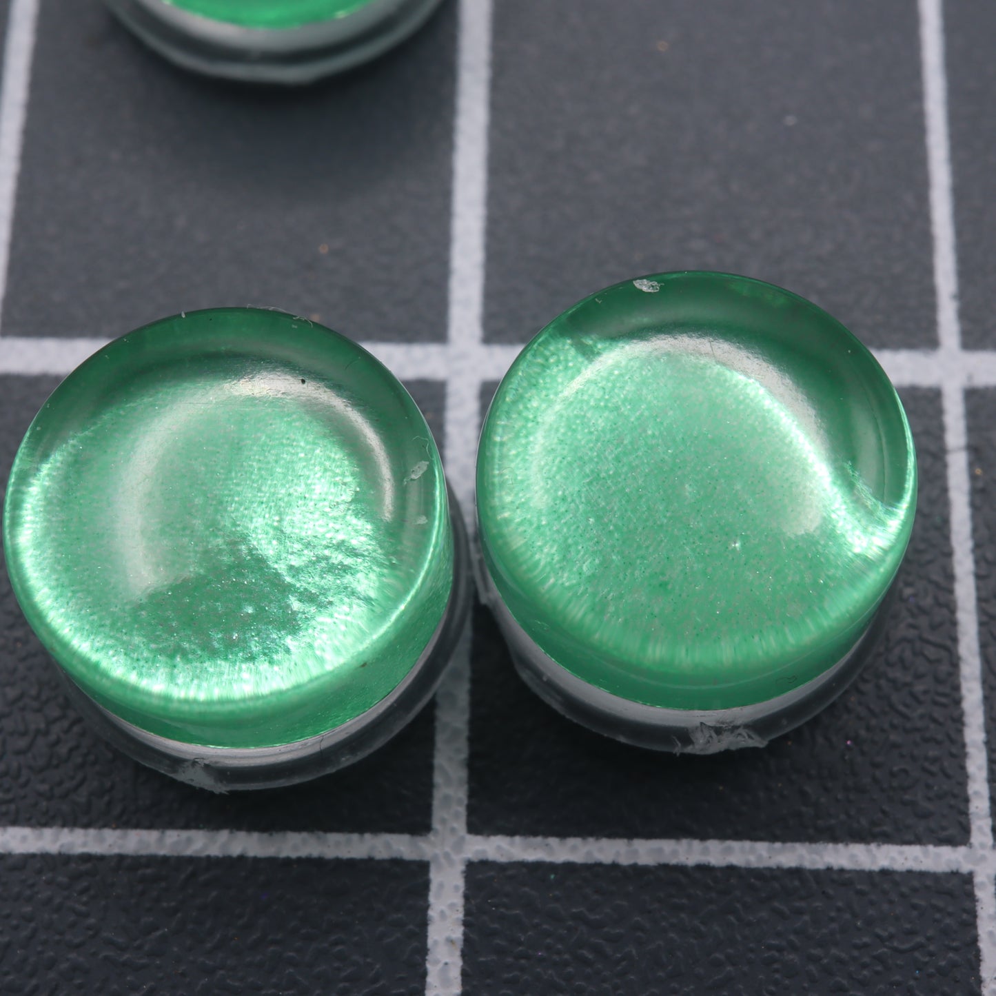 Miyoo Mini Plus - Custom Buttons - Chrome Green