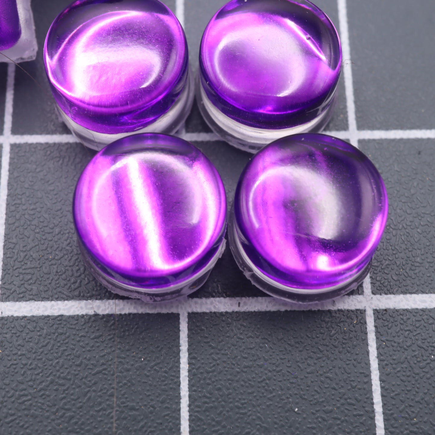 Miyoo Mini Plus - Custom Buttons - Chrome Purple