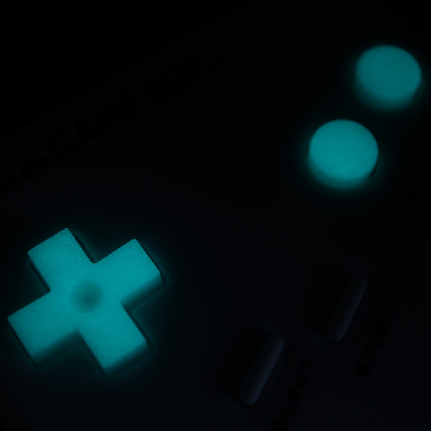 Nintendo NES - Custom Button - GITD Aqua