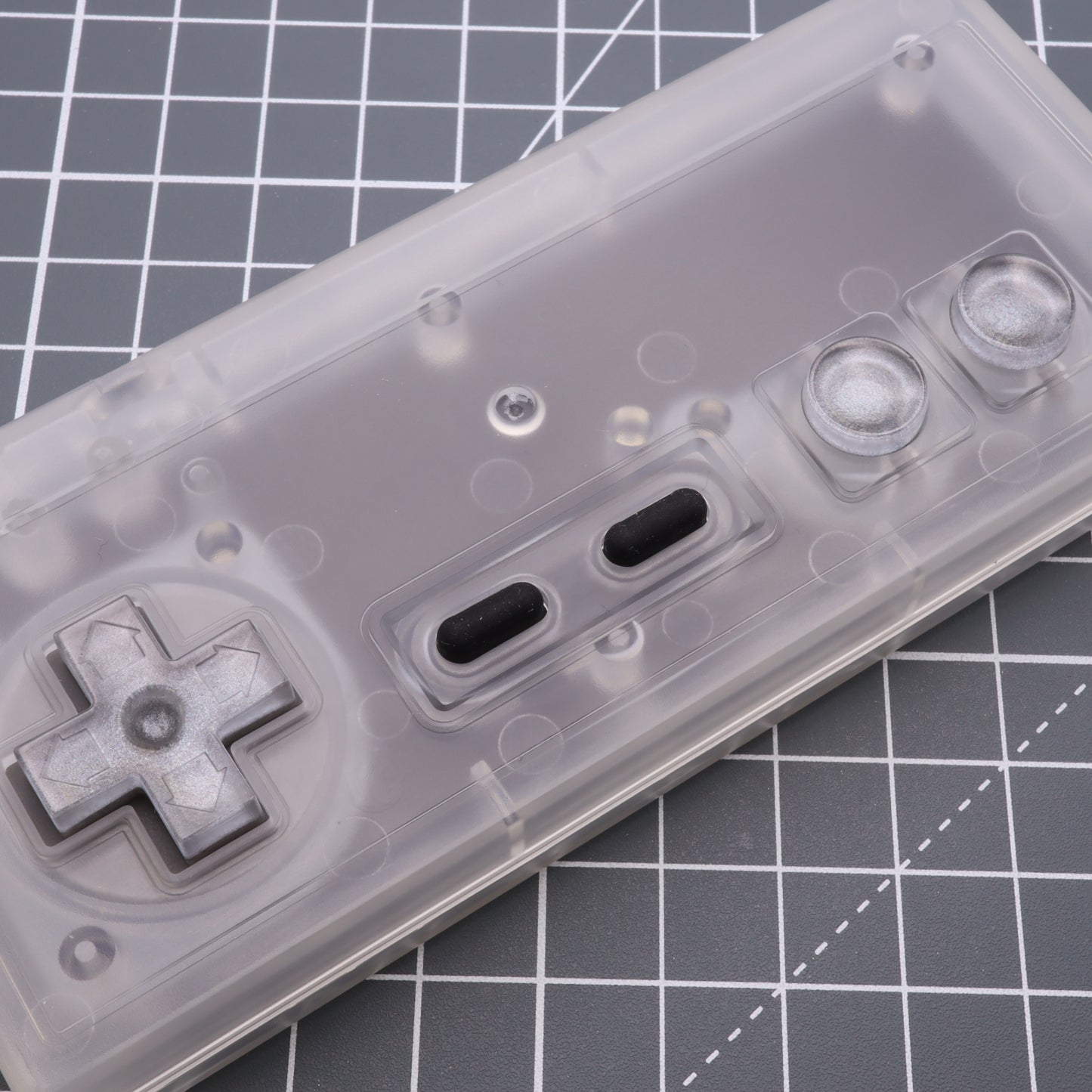Nintendo NES - Custom Button - Metallic Silver