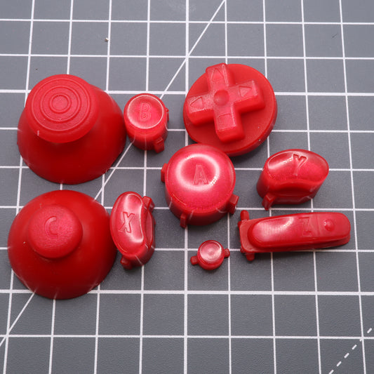 GameCube - Custom Button - Strawberry Candy