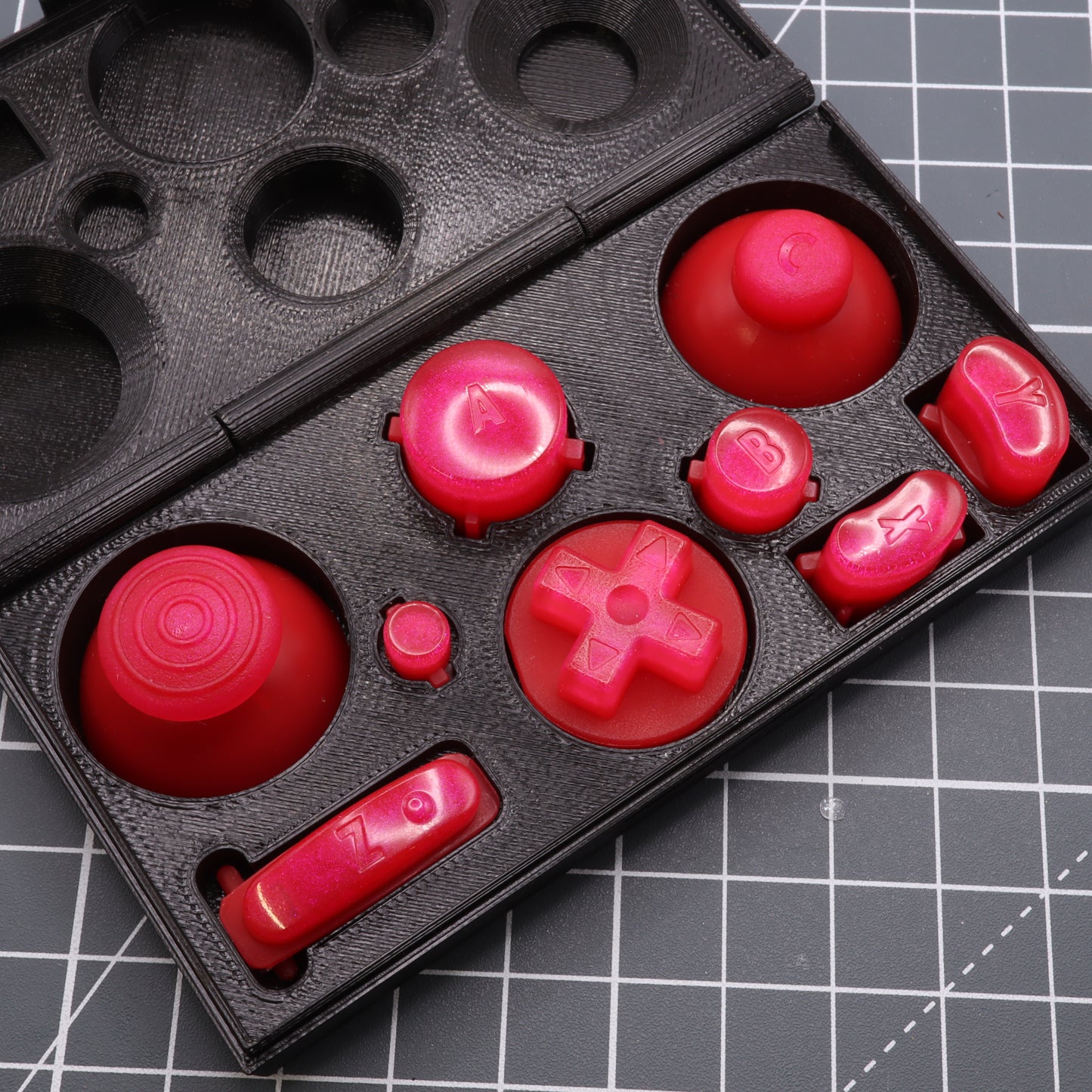 GameCube - Custom Button - Raspberry Candy