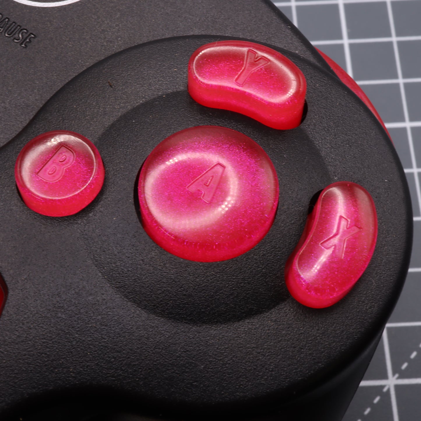 GameCube - Custom Button - Raspberry Candy