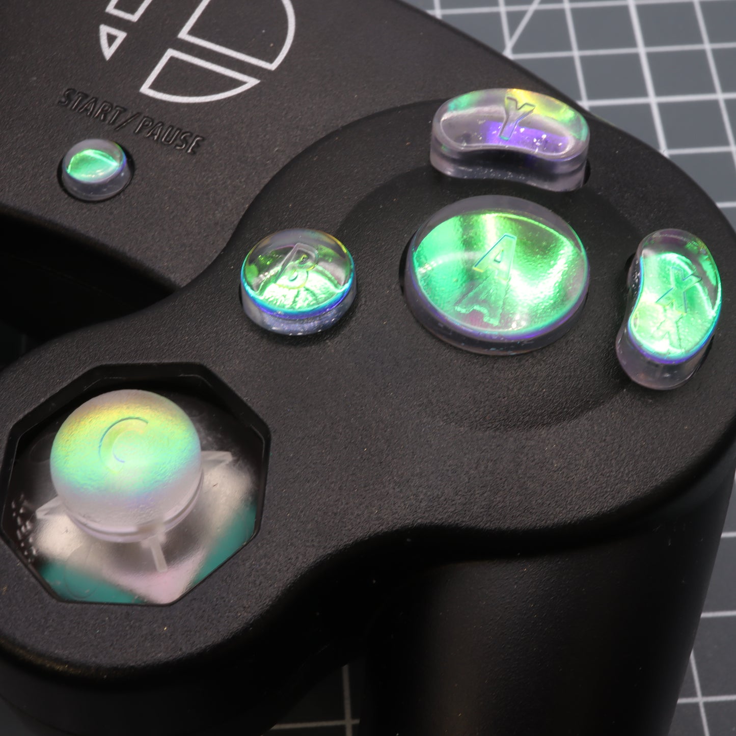 GameCube - Custom Button - Sunset Opal