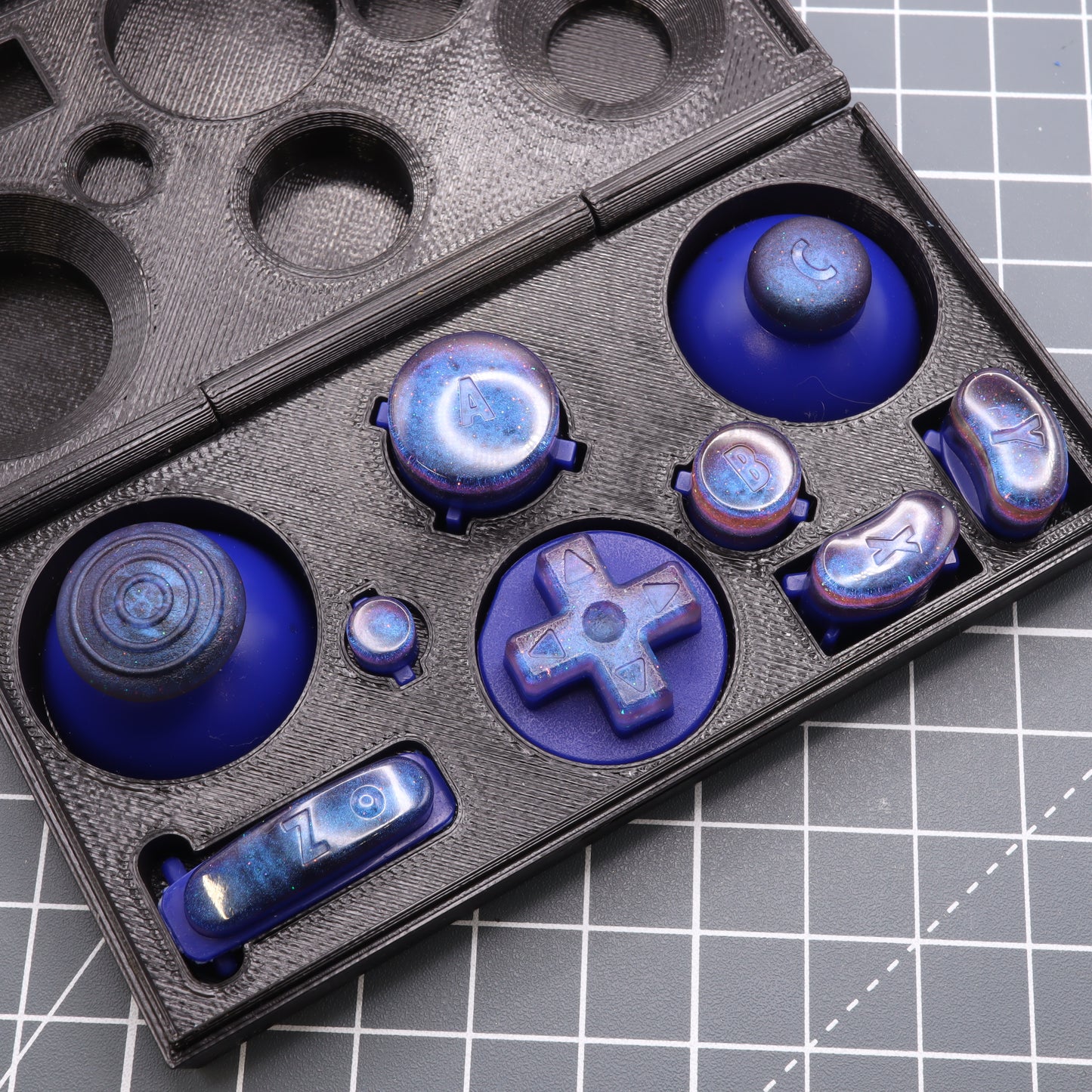 GameCube - Custom Button - Cosmic Blue