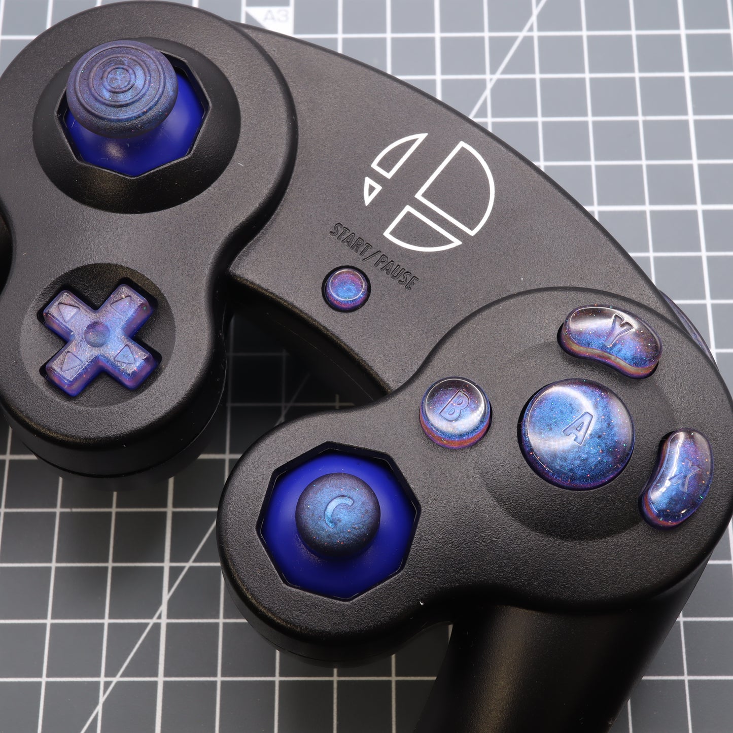 GameCube - Custom Button - Cosmic Blue