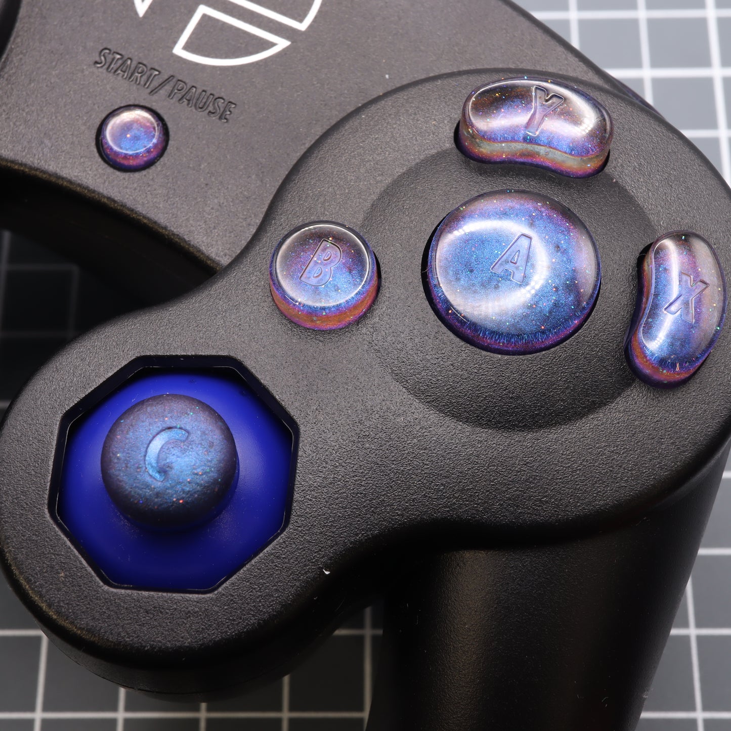 GameCube - Custom Button - Cosmic Blue