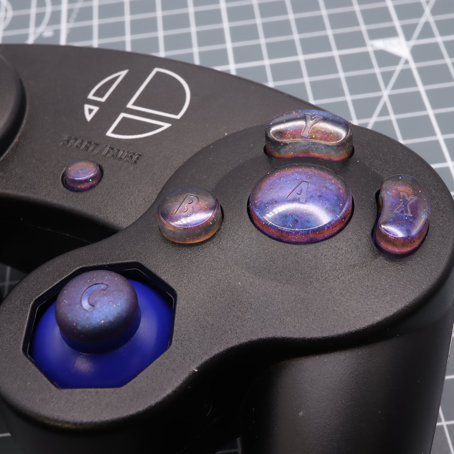 GameCube - Custom Button - Cosmic Blue