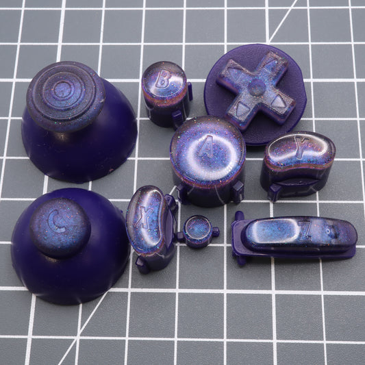 GameCube - Custom Button - Cosmic Purple