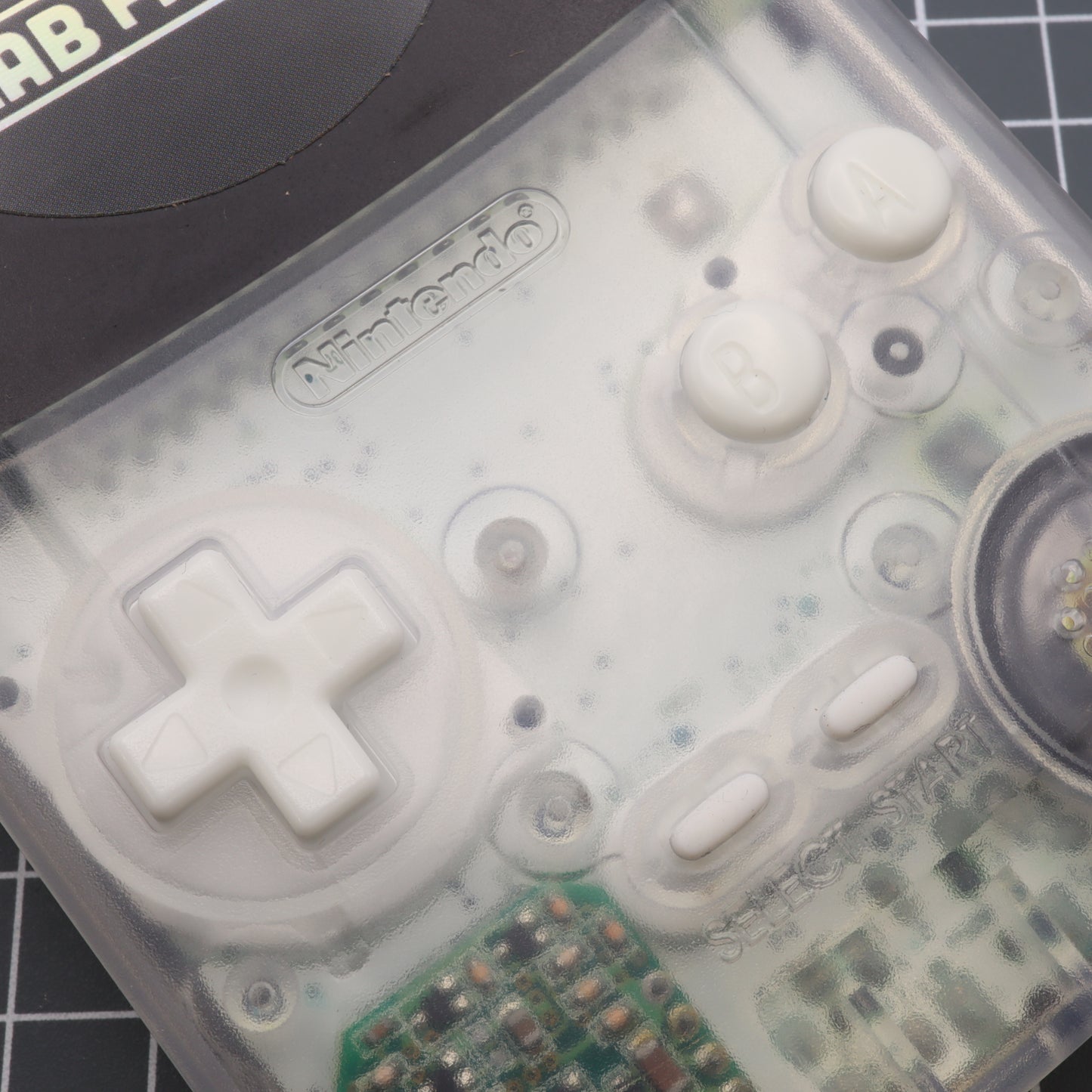 Game Boy Color - Custom Button - GITD Aqua