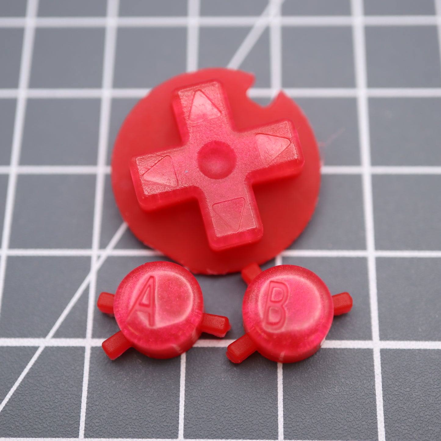 Game Boy Color - Custom Button - Strawberry Candy