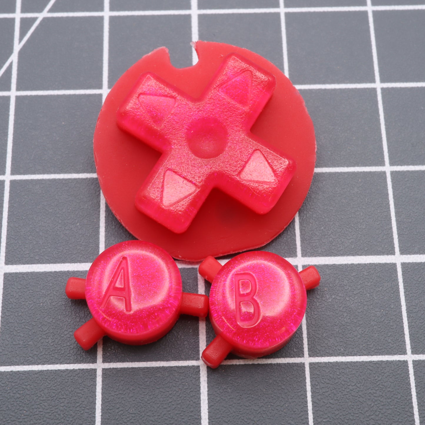 Game Boy Color - Custom Button - Raspberry Candy