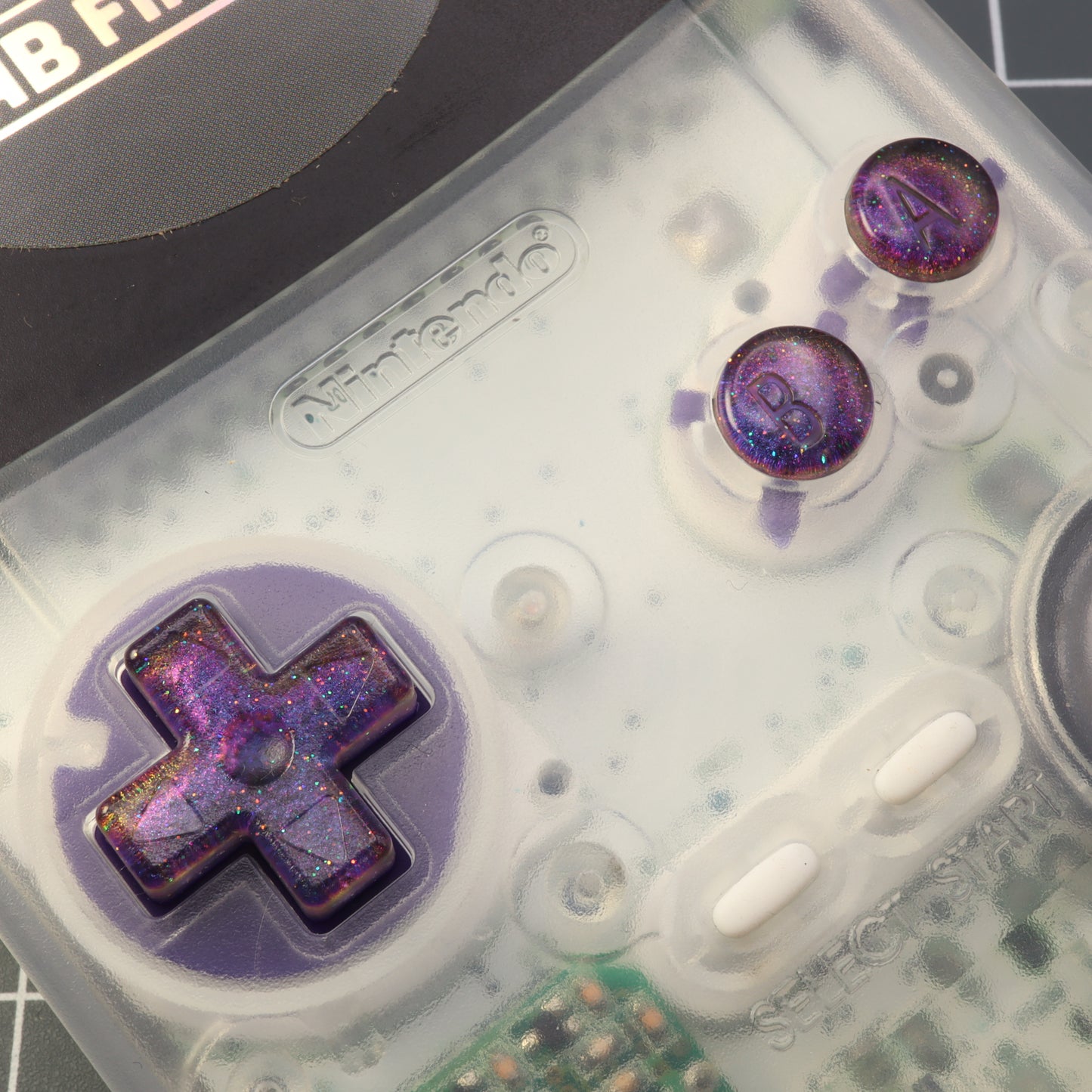Game Boy Color - Custom Button - Cosmic Purple