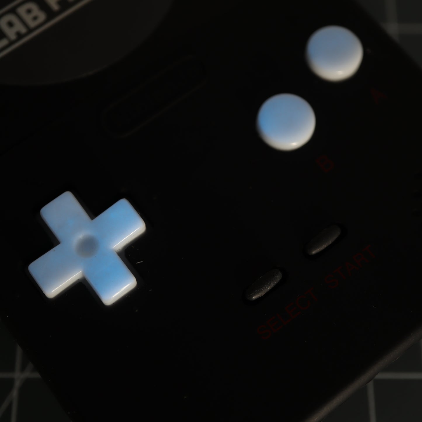 Game Boy Pocket - Custom Button - GITD Blue