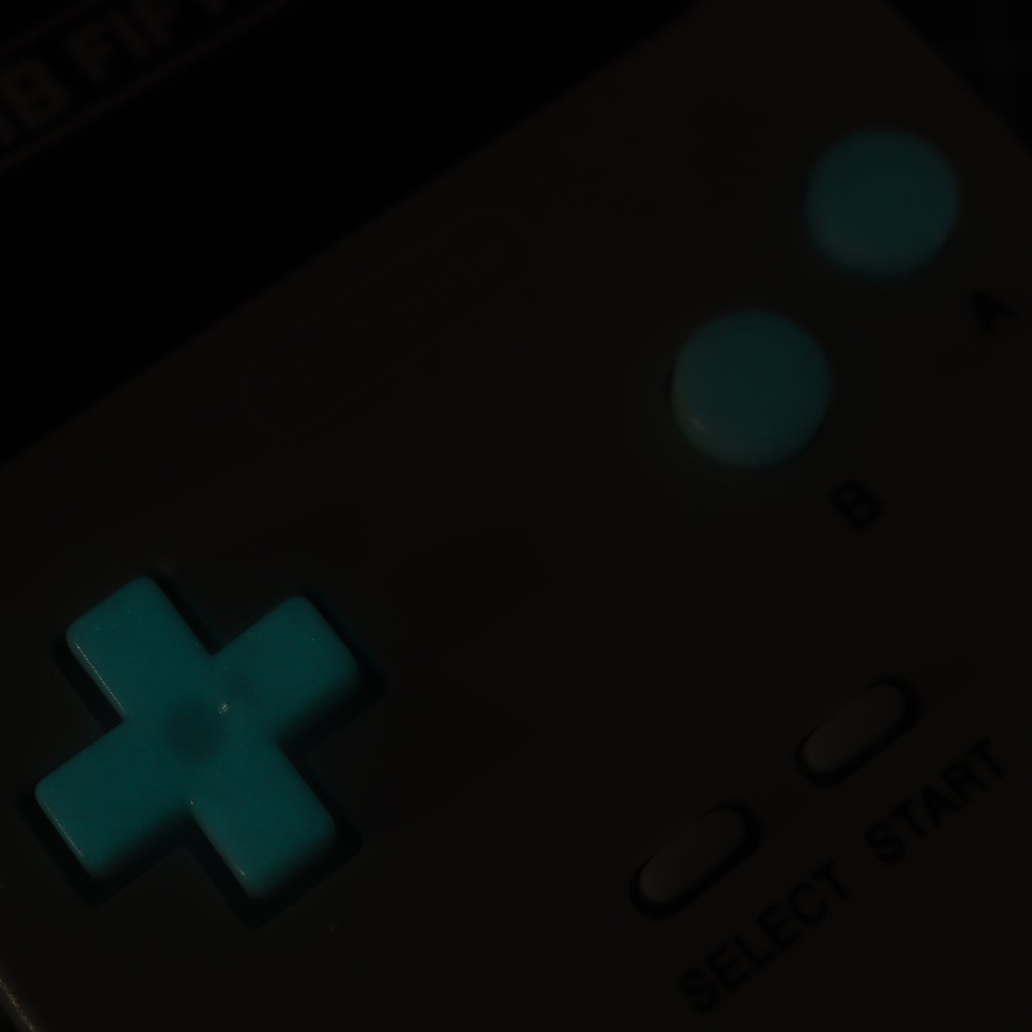 Game Boy Pocket - Custom Button - GITD Aqua