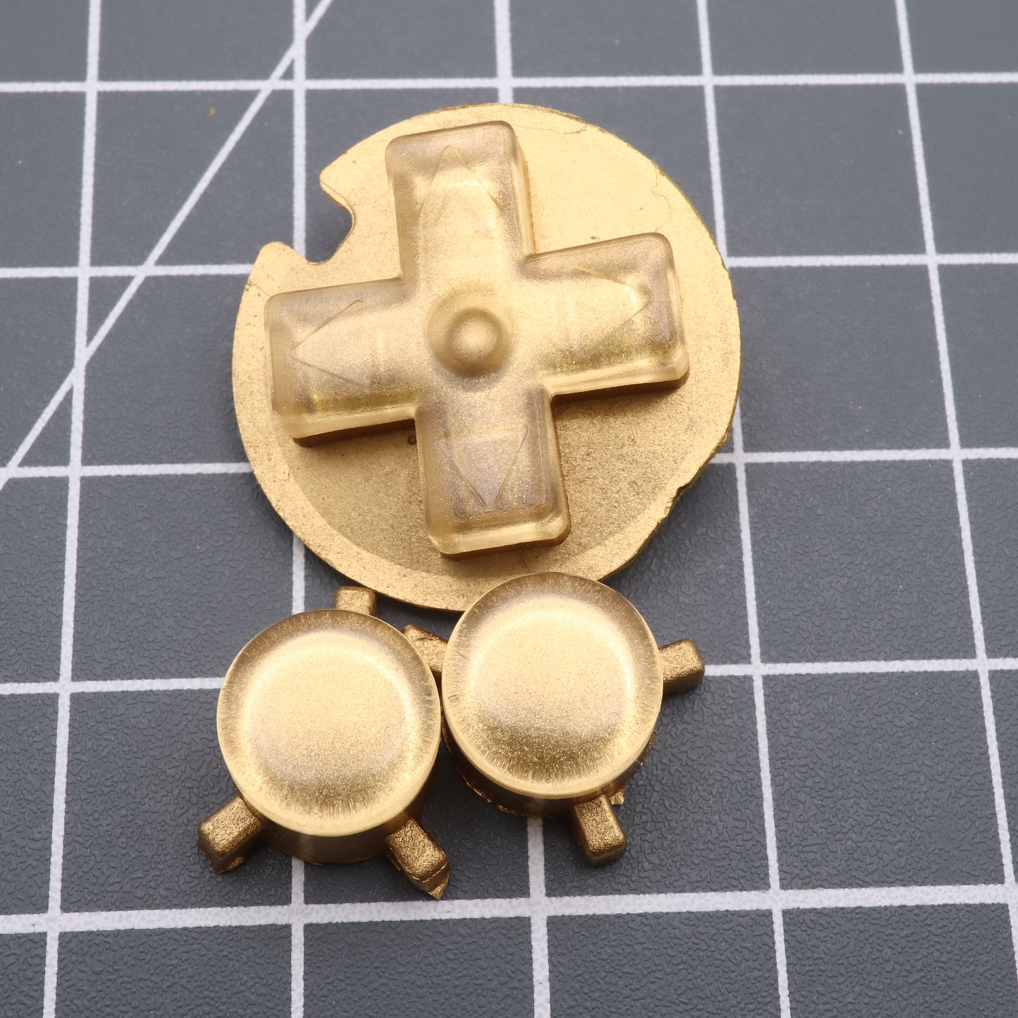 Game Boy Pocket - Custom Button - Metallic Gold